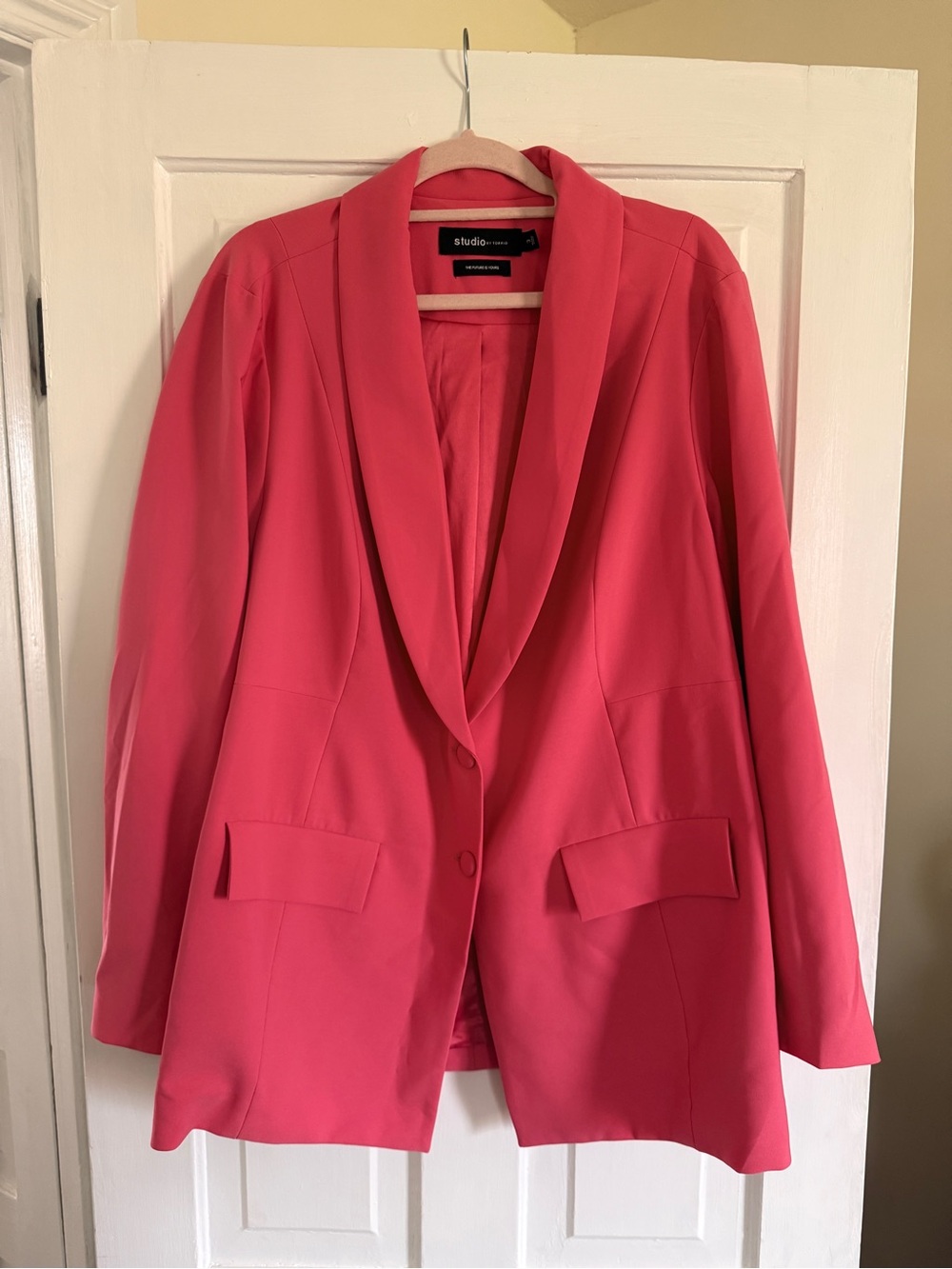 Torrid Studio NWOT Hot Pink Shawl Collar Blazer